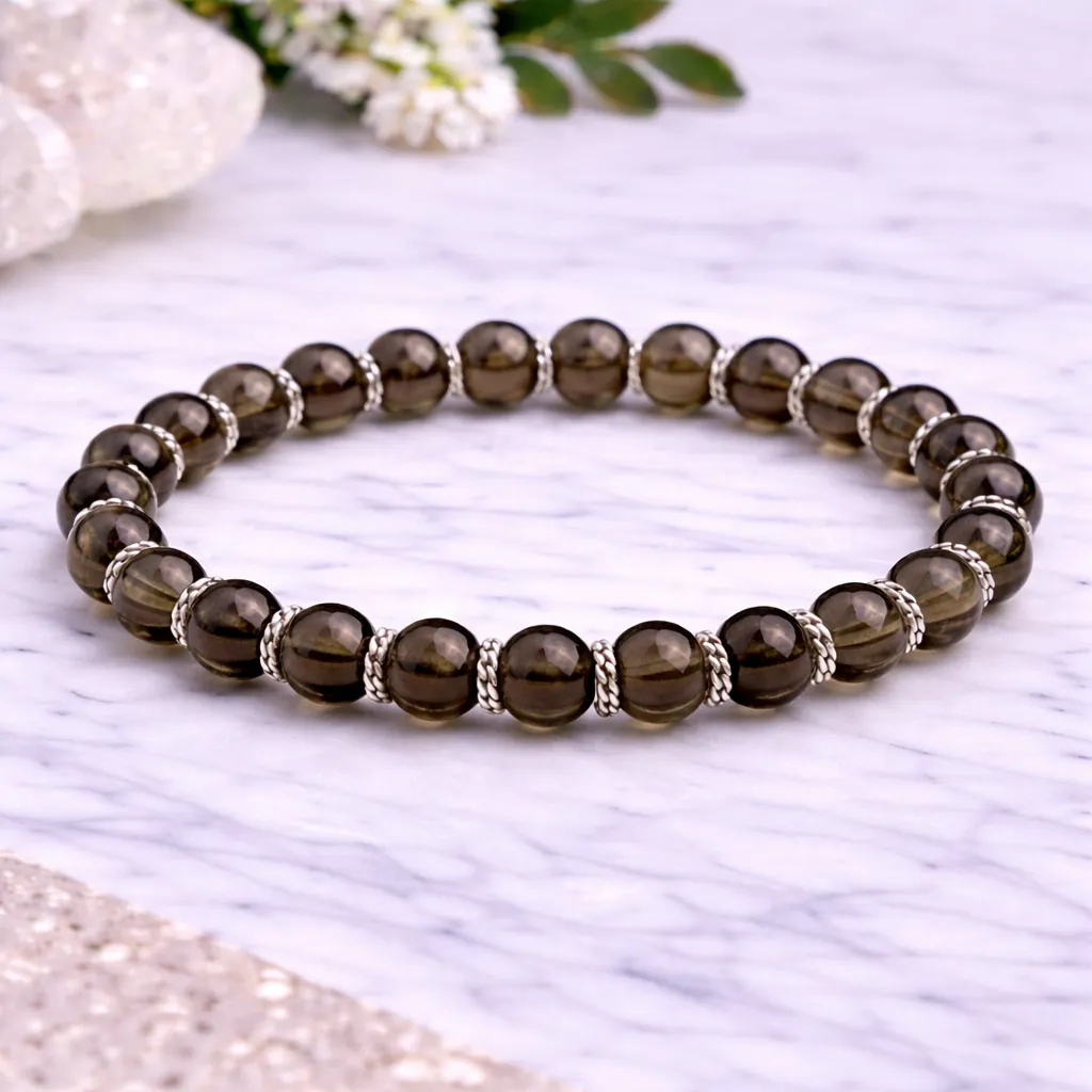 smoky-quartz-925-silver-bracelet